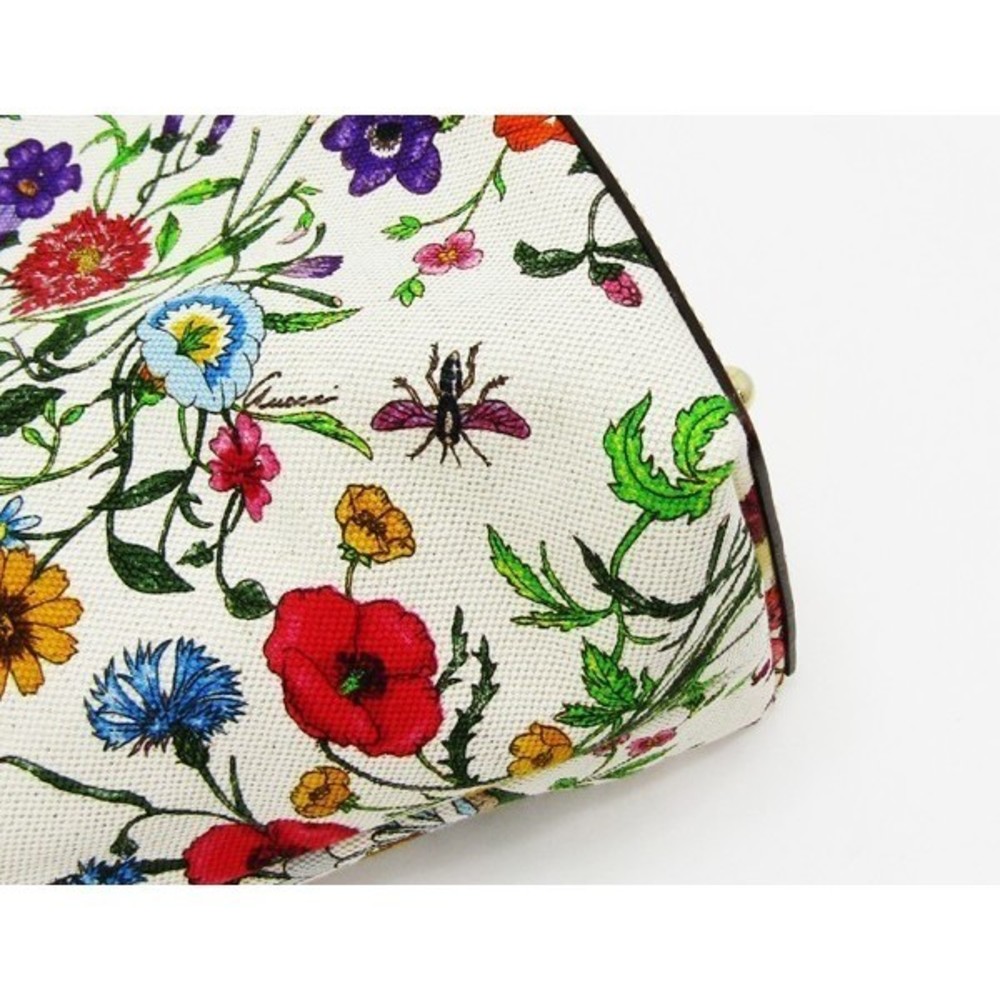 Gucci Flora Bamboo Bag Tote - Picture 5 of 8